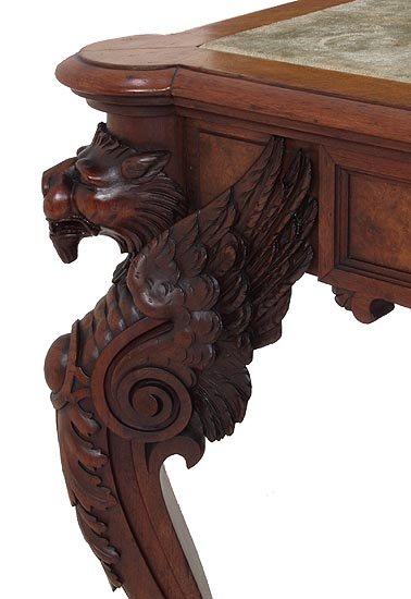 Gustave Herter Walnut Center Table