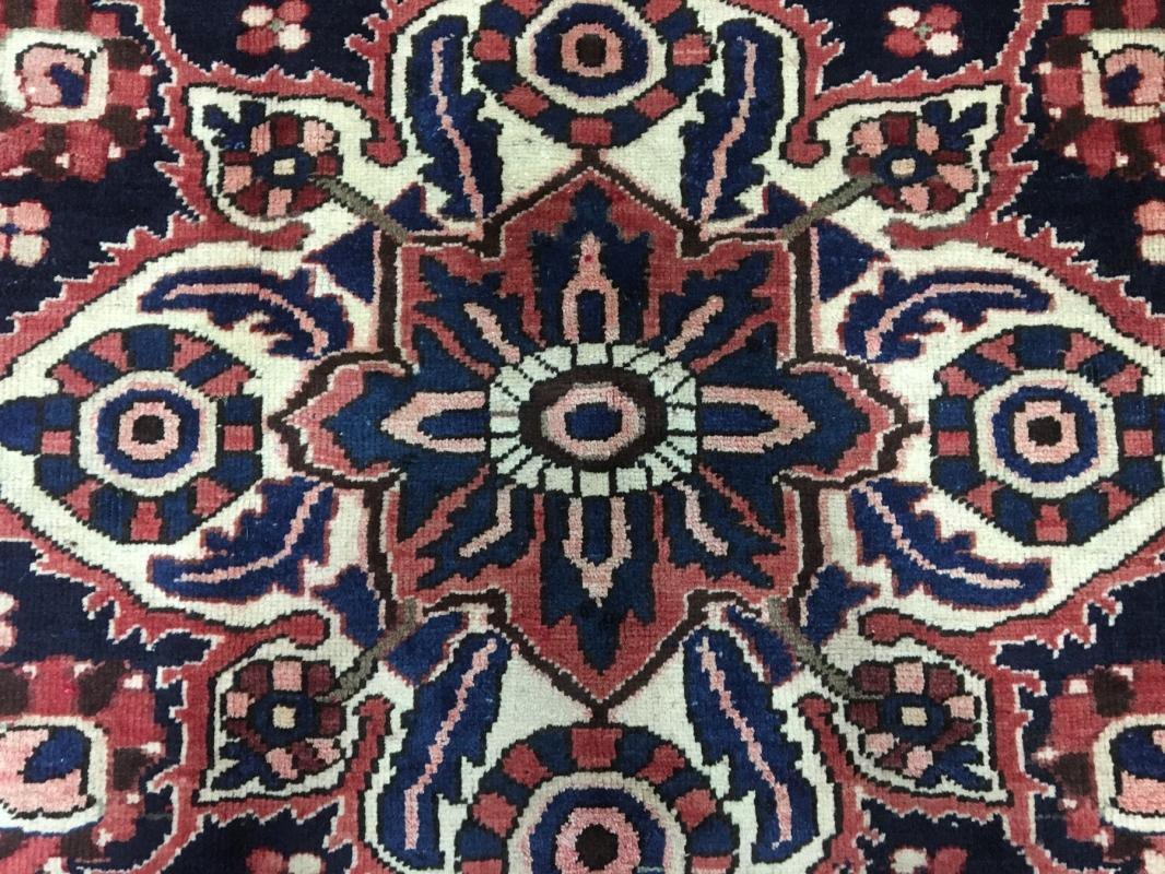 Vintage Handmade Kashan Red Wool Oriental Rug 6'1 x 9'8