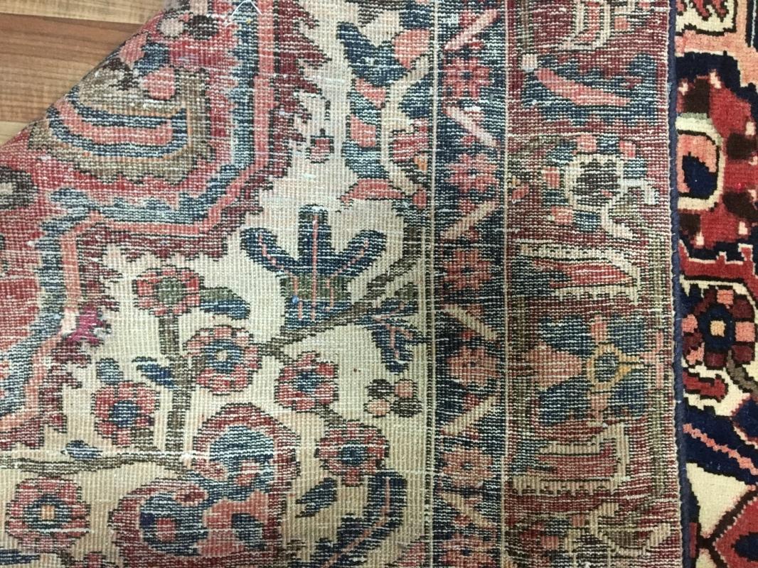 Vintage Handmade Kashan Red Wool Oriental Rug 6'1 x 9'8