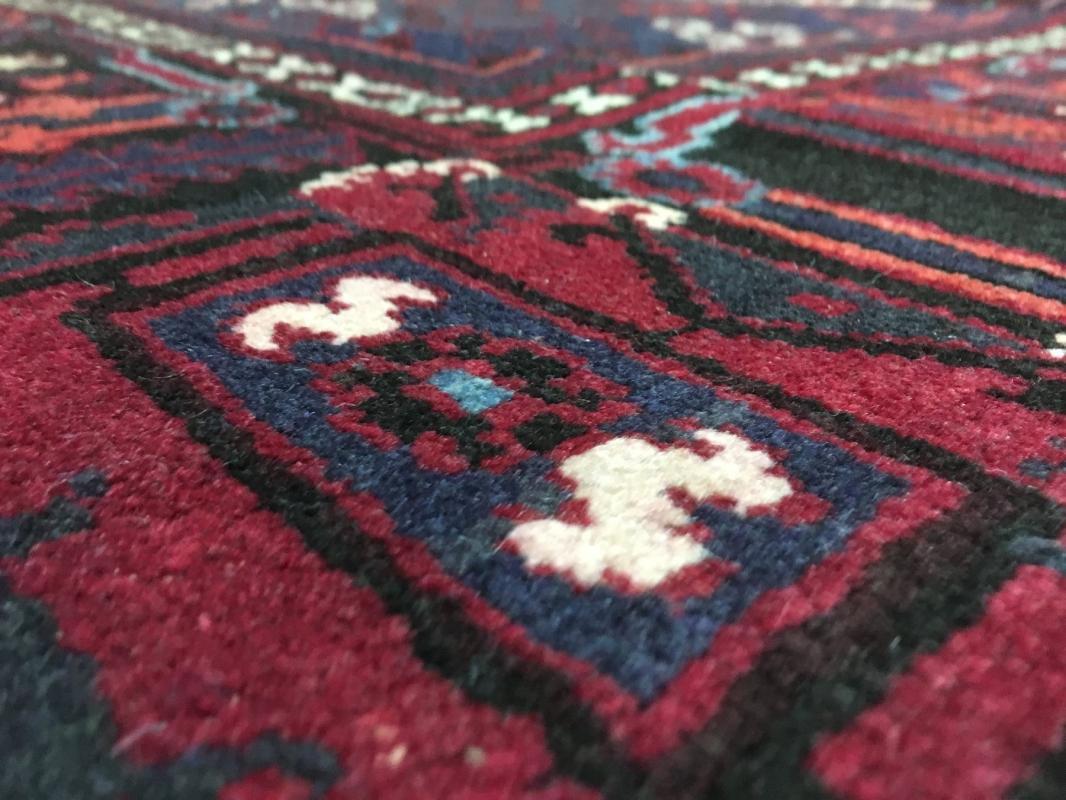 Vintage Handmade Josheghan Red Wool Oriental Rug 6'8 x 9'8