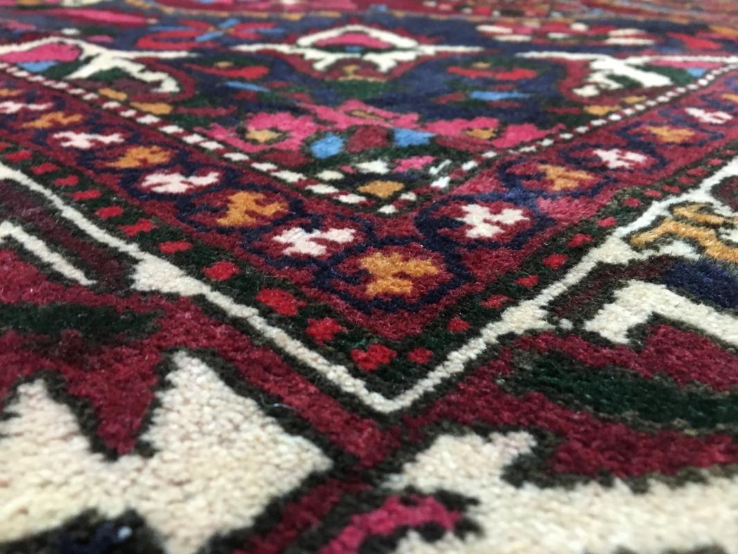 Vintage Handmade Kashan Red Wool Oriental Rug 6'2 x 10'