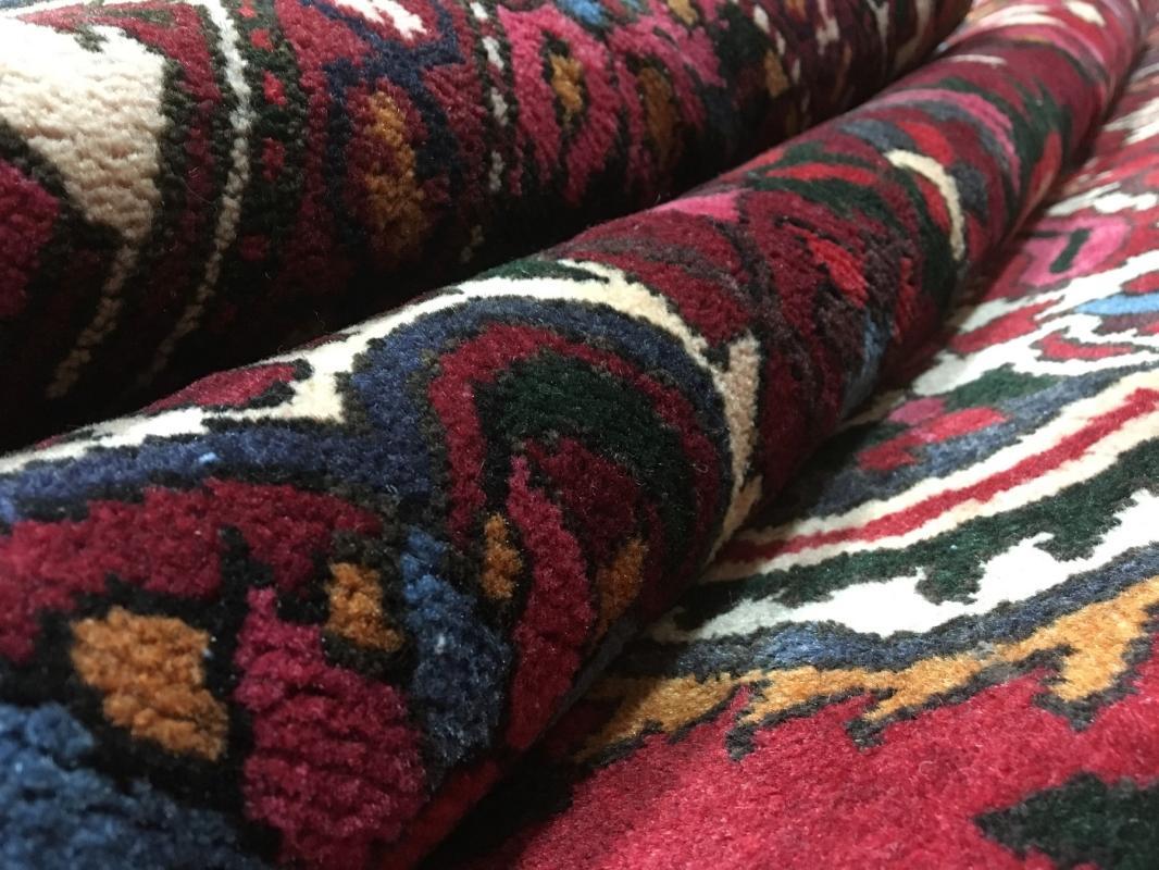 Vintage Handmade Kashan Red Wool Oriental Rug 6'2 x 10'