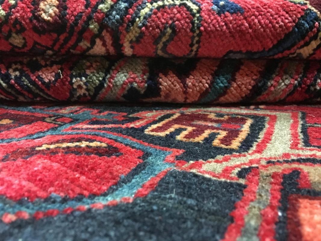 Vintage Persian Hamadan Red Oriental Runner 5'7 x 10'10