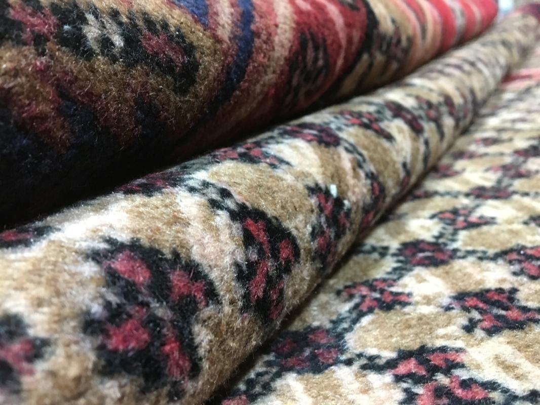 Vintage Handmade Hamadan Beige Wool Oriental Runner 5'2 x 9'11