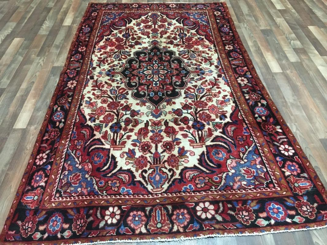 Handmade Vintage Persian Hamadan Oriental Area Rug 4'11 x 8'6