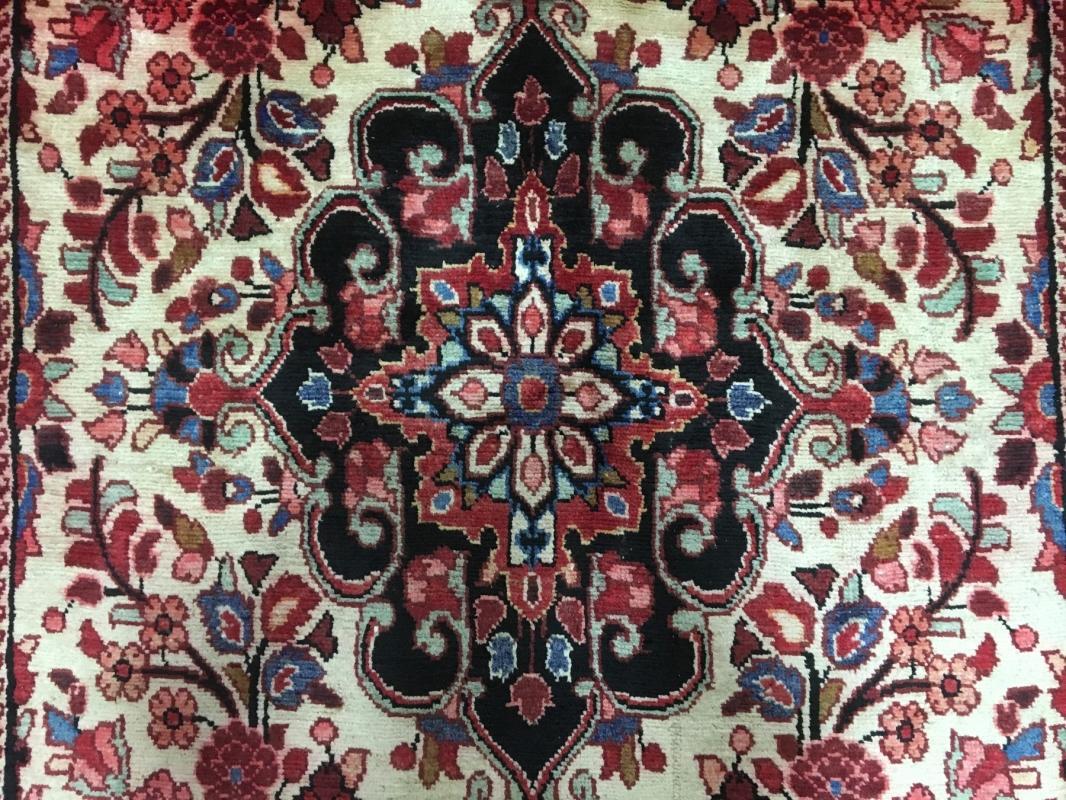 Handmade Vintage Persian Hamadan Oriental Area Rug 4'11 x 8'6
