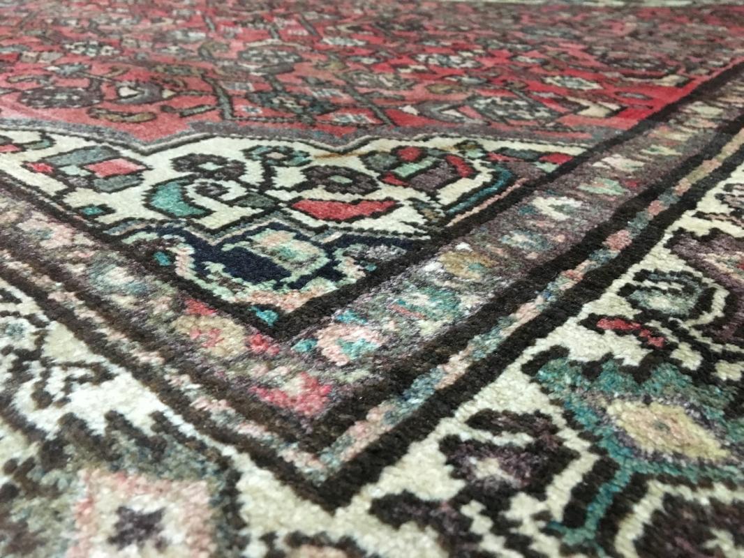Handmade Vintage Persian Hamadan Oriental Area Rug 3'11 x 7'1