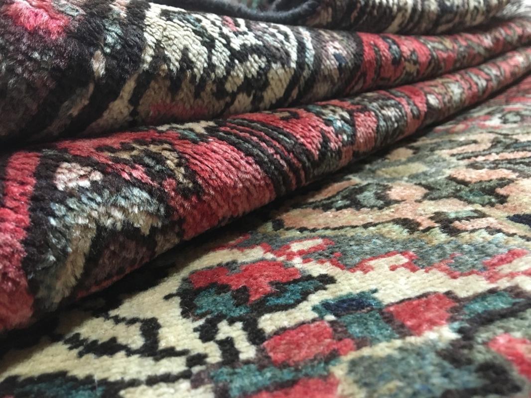 Handmade Vintage Persian Hamadan Oriental Area Rug 3'11 x 7'1
