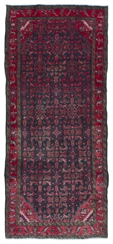 Handmade Antique Persian Hamadan Oriental Runner Rug 4'3 x 9'10