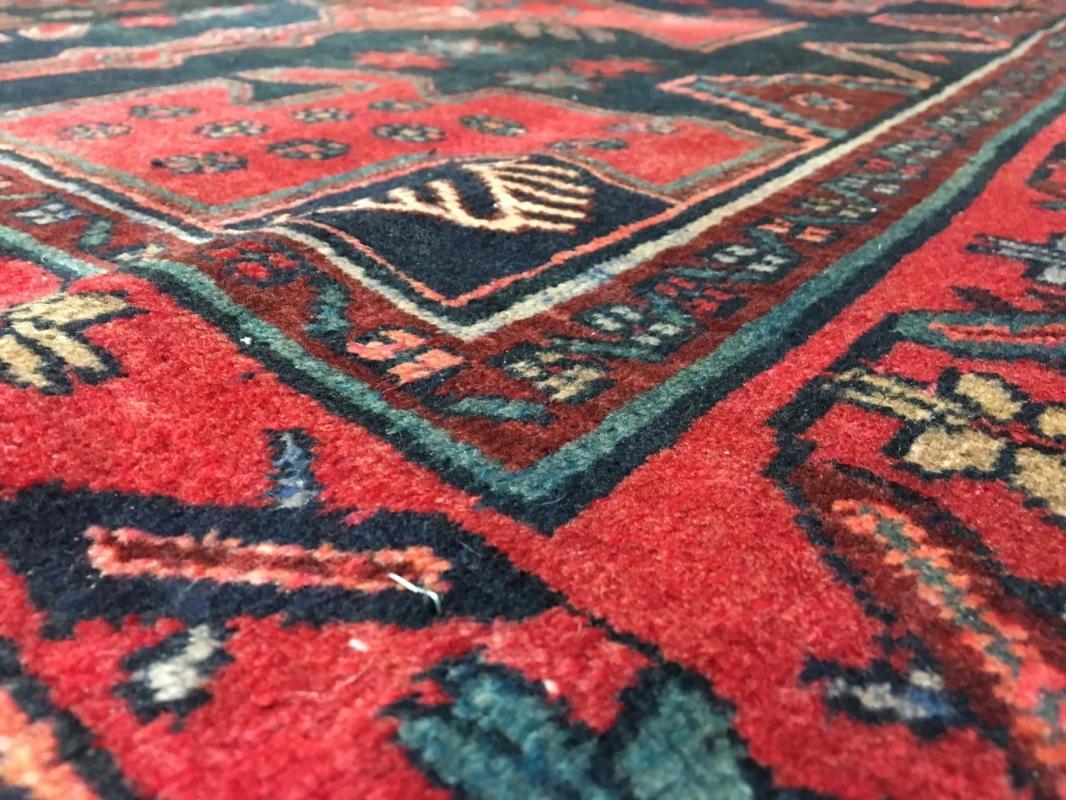 Vintage Handmade Persian Hamadan Oriental Area Rug 4' x 7'10