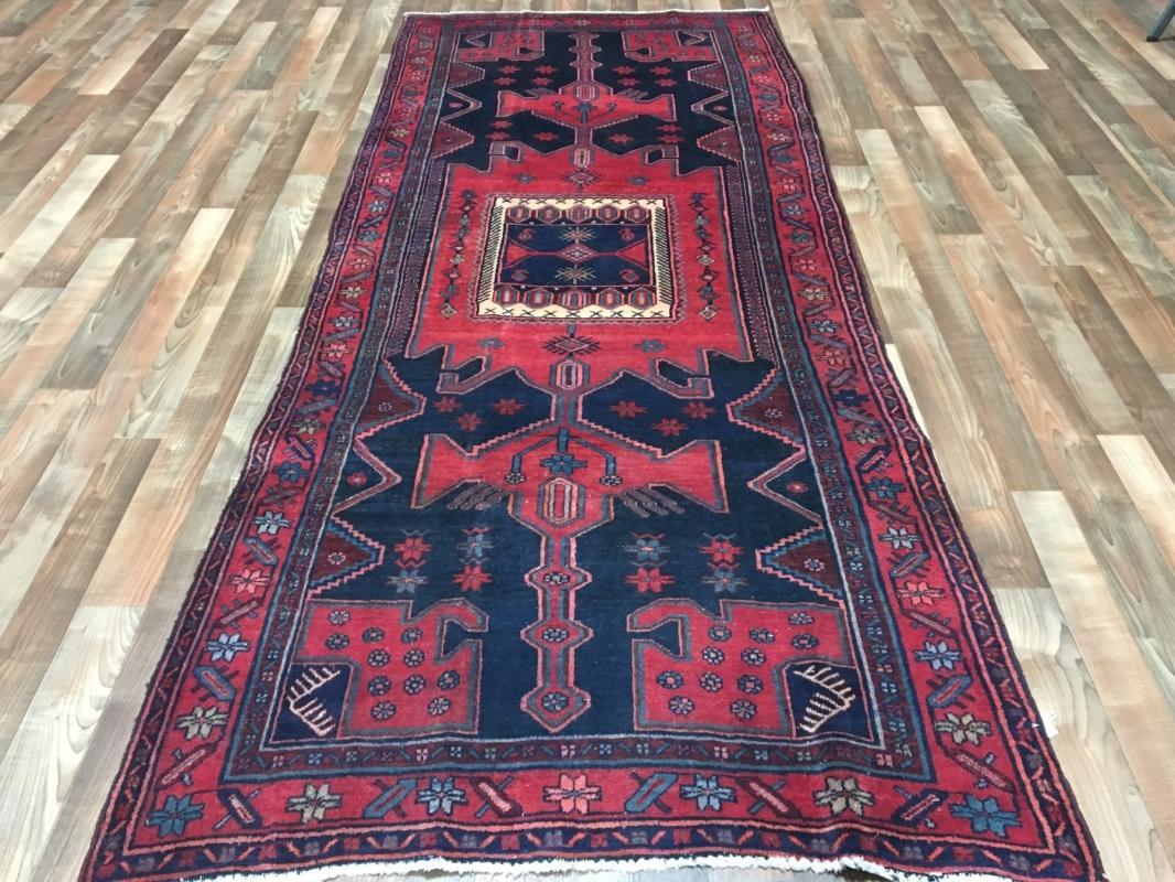 Vintage Handmade Persian Hamadan Oriental Area Rug 4' x 7'10