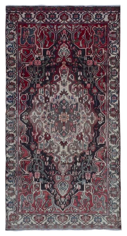 Vintage Handmade Persian Hamadan Oriental Runner Rug 4'11 x 9'4