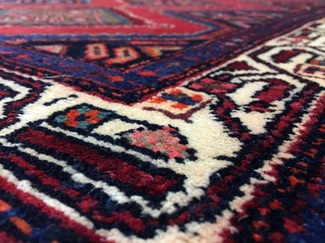 Vintage Handmade Persian Hamadan Oriental Runner Rug 3'3 x 9'8