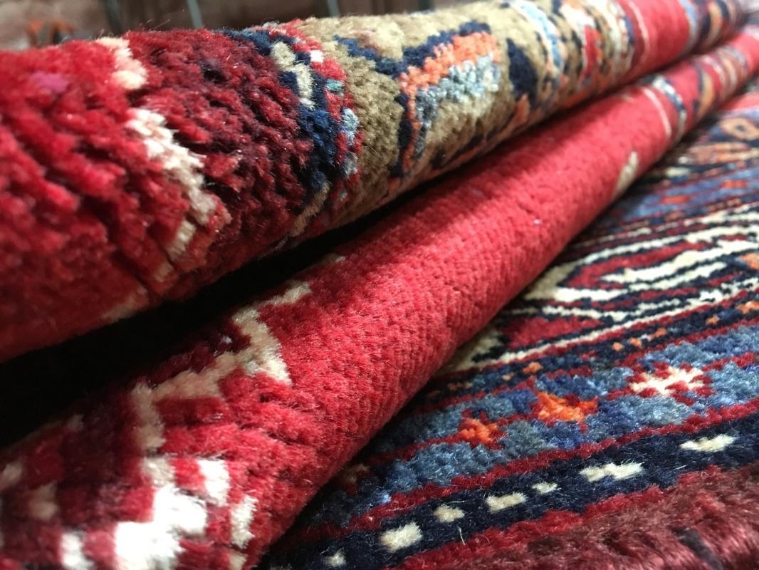 Vintage Handmade Persian Hamadan Oriental Runner Rug 3'3 x 9'8