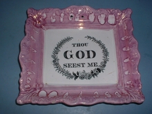 RELIGIOUS SUNDERLAND LUSTRE PLAQUE