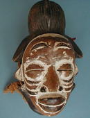 TRIBAL ART PUNU MASK