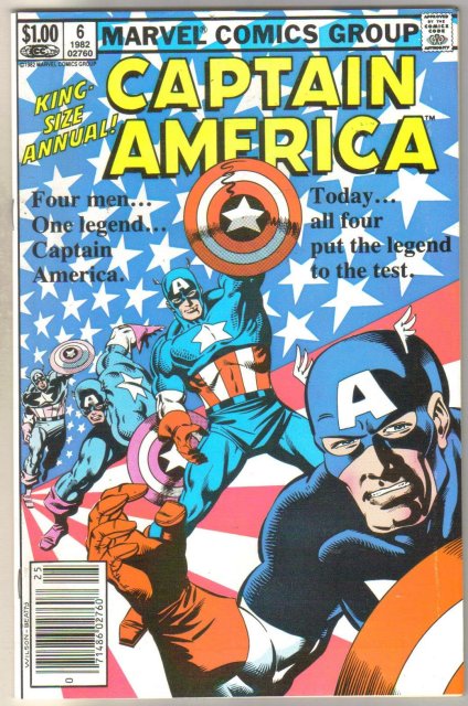 Captain America Annual #6 comic book mint 9.8
