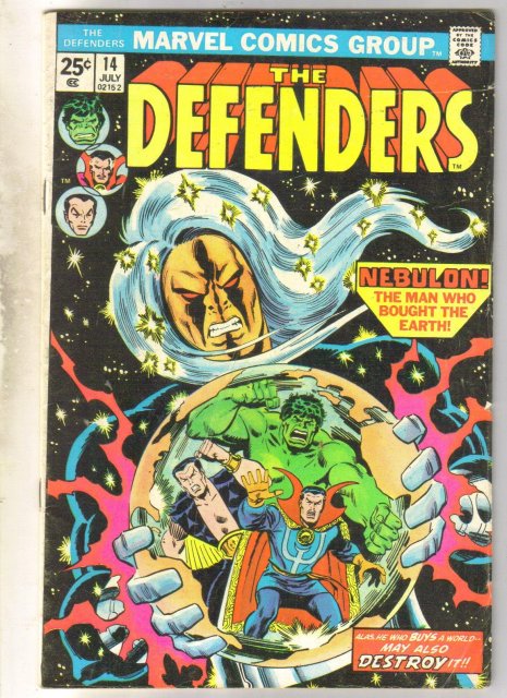 Defenders #14 comic book very good 4.0