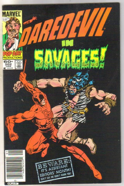 Daredevil #202 comic book near mint 9.4