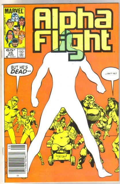 Alpha Flight #25 comic book near mint 9.4