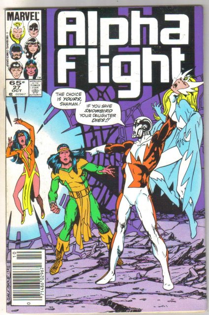 Alpha Flight #27 comic book near mint 9.4