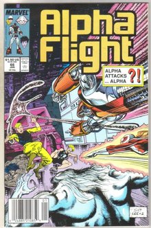 Alpha Flight #66 comic book near mint 9.4