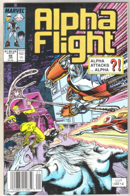 Alpha Flight #66 comic book near mint 9.4