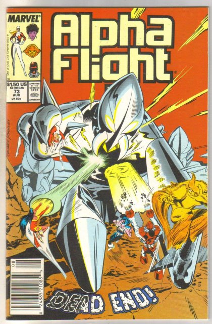 Alpha Flight #73 comic book near mint 9.4