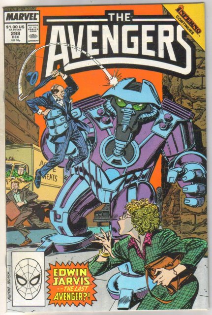 The Avengers #298 comic book near mint 9.4