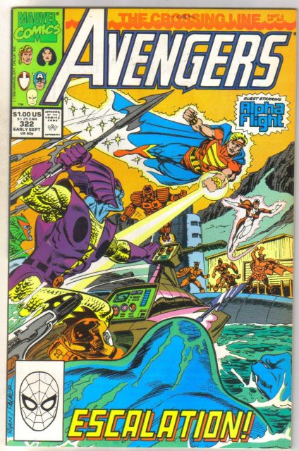 Avengers #322 comic book near mint 9.4