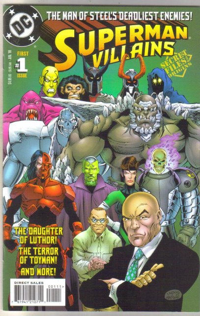 Superman Villains #1 comic book mint 9.8