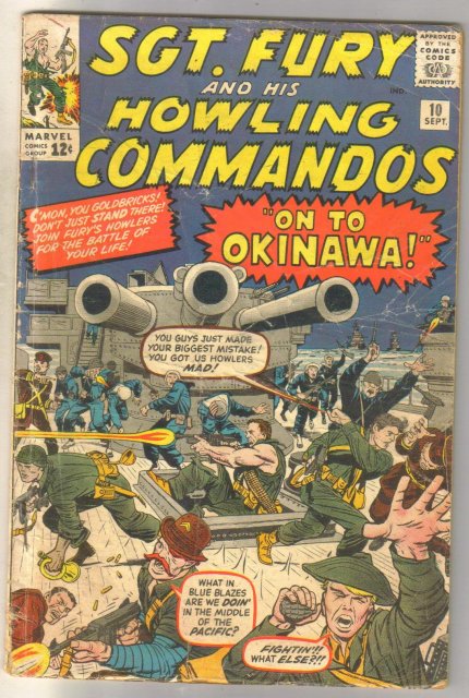 Sgt. Fury and His Howling Commandos #10 fair (coupon clipped)