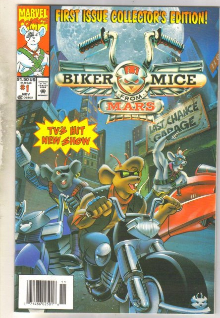 Biker Mice From Mars #1 comic book very fine 8.0