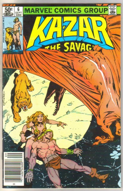 Kazar The Savage #6 comic book mint 9.8