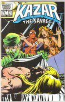 Kazar The Savage #21 comic book near mint 9.4