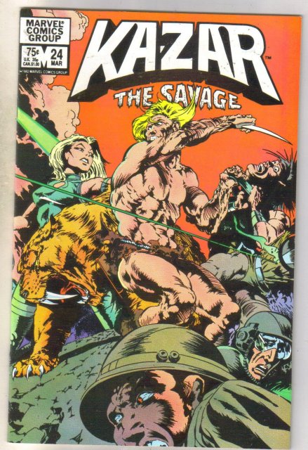 Kazar The Savage #24 comic book near mint 9.4