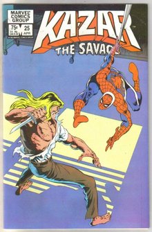 Kazar The Savage #25 comic book near mint 9.4