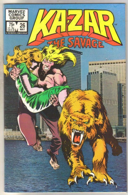 Kazar The Savage #26 comic book near mint 9.4