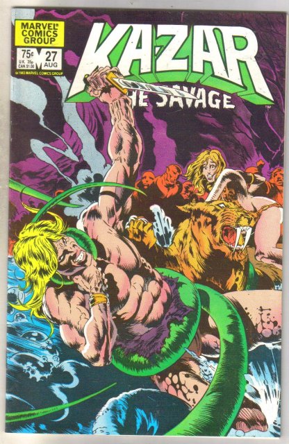 Kazar The Savage #27 comic book near mint 9.4