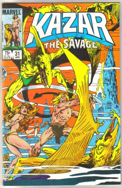 Kazar The Savage #31 comic book near mint 9.4