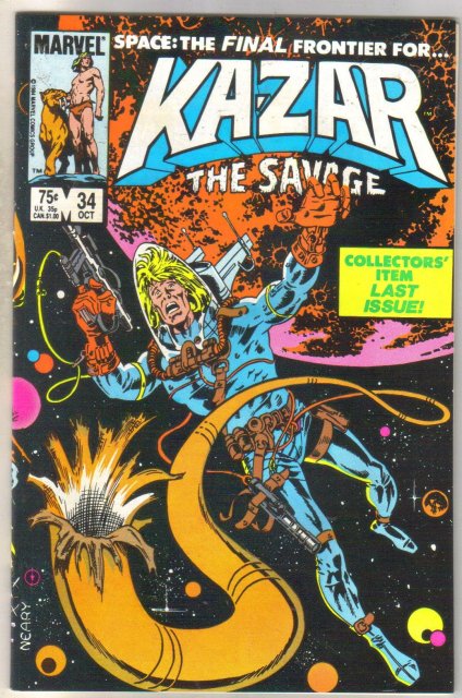 Kazar The Savage #34 comic book mint 9.8