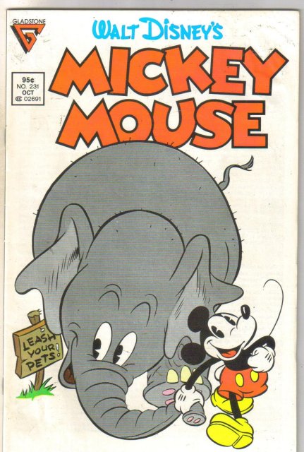 Mickey Mouse #231 comic book fine 6.0