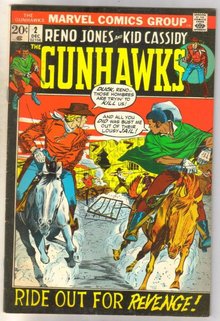 Reno Jones and Kid Cassidy Gunhawks #2 comic book fine/very fine 7.0