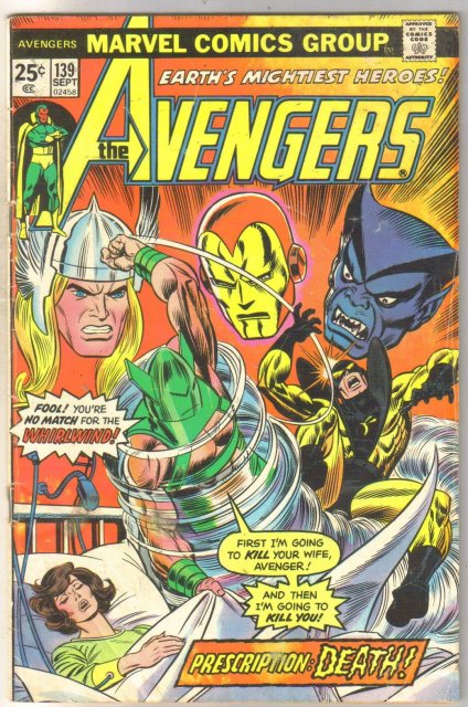 Avengers #139 comic book very good 4.0