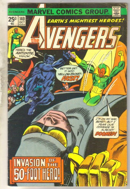 Avengers #140 comic book very good 4.0