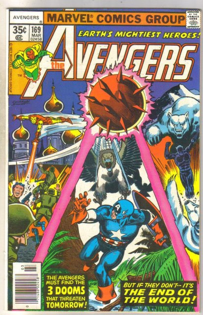 Avengers #169 comic book very fine/near mint 9.0