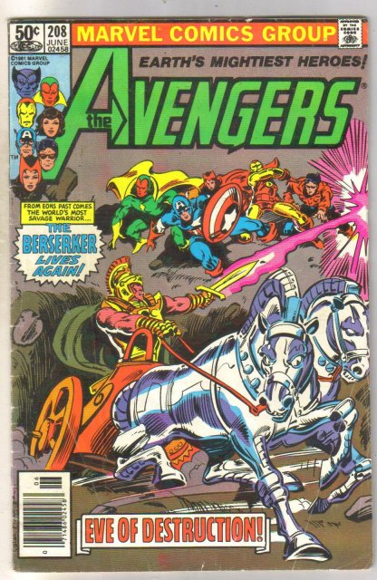 Avengers #208 comic book very good 4.0
