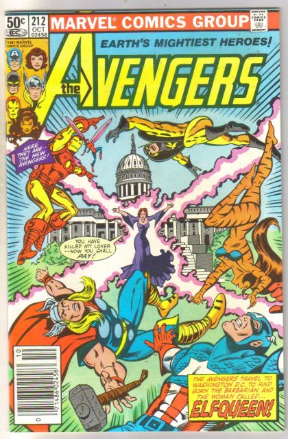Avengers #212 comic book near mint 9.0