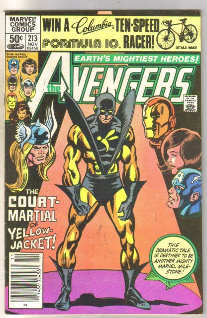 Avengers #213 comic book very fine 9.0