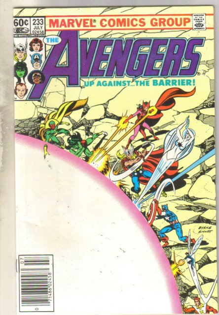 Avengers #233 comic book near mint 9.4